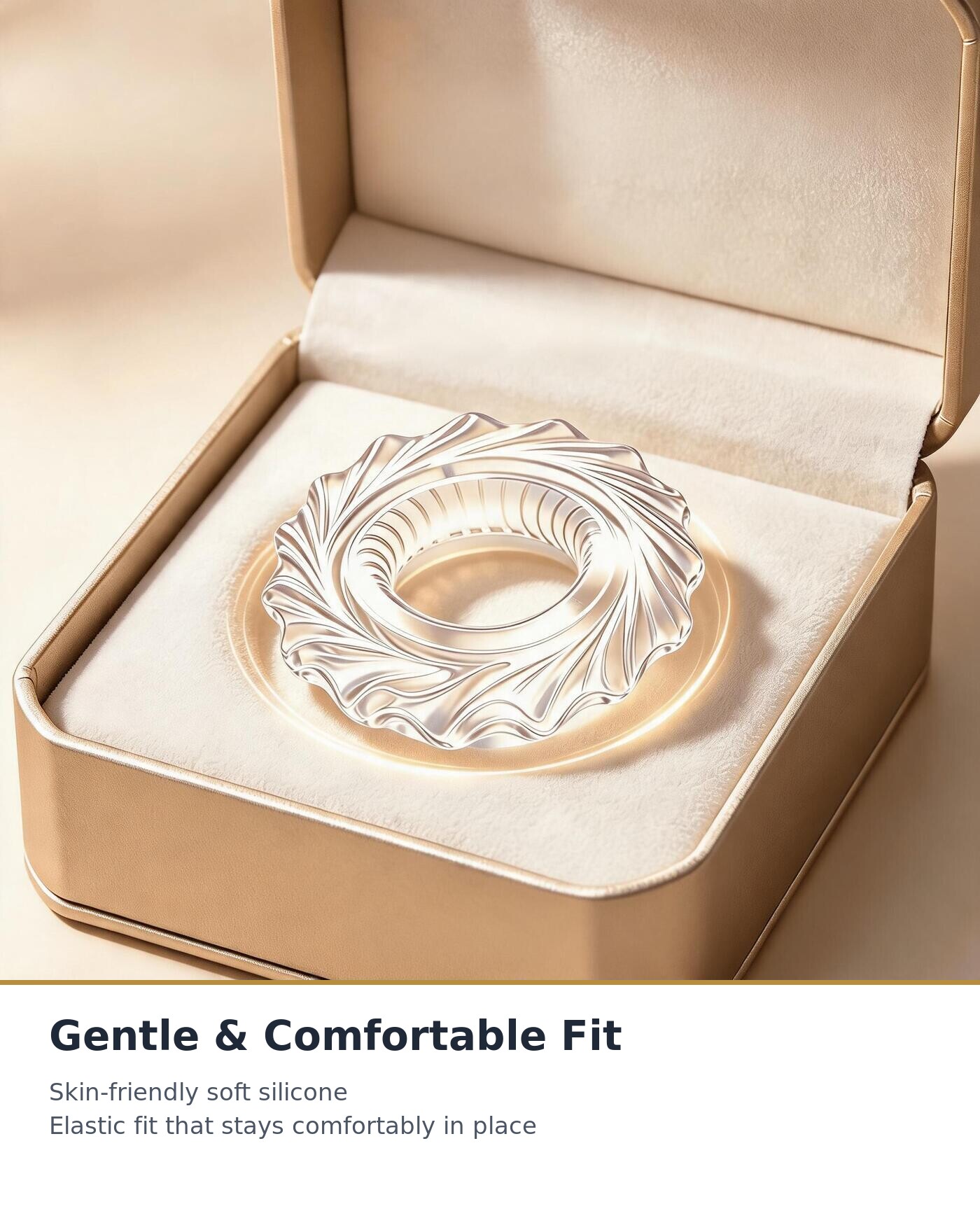 Soft Silicone Retainer Ring - Flexible Spiral Design, Skin-Friendly and Reusable, Comfortable Daily Wear, Discreet Shipping, 1 / 5 / 10 / 15 Pack Options - Image 2