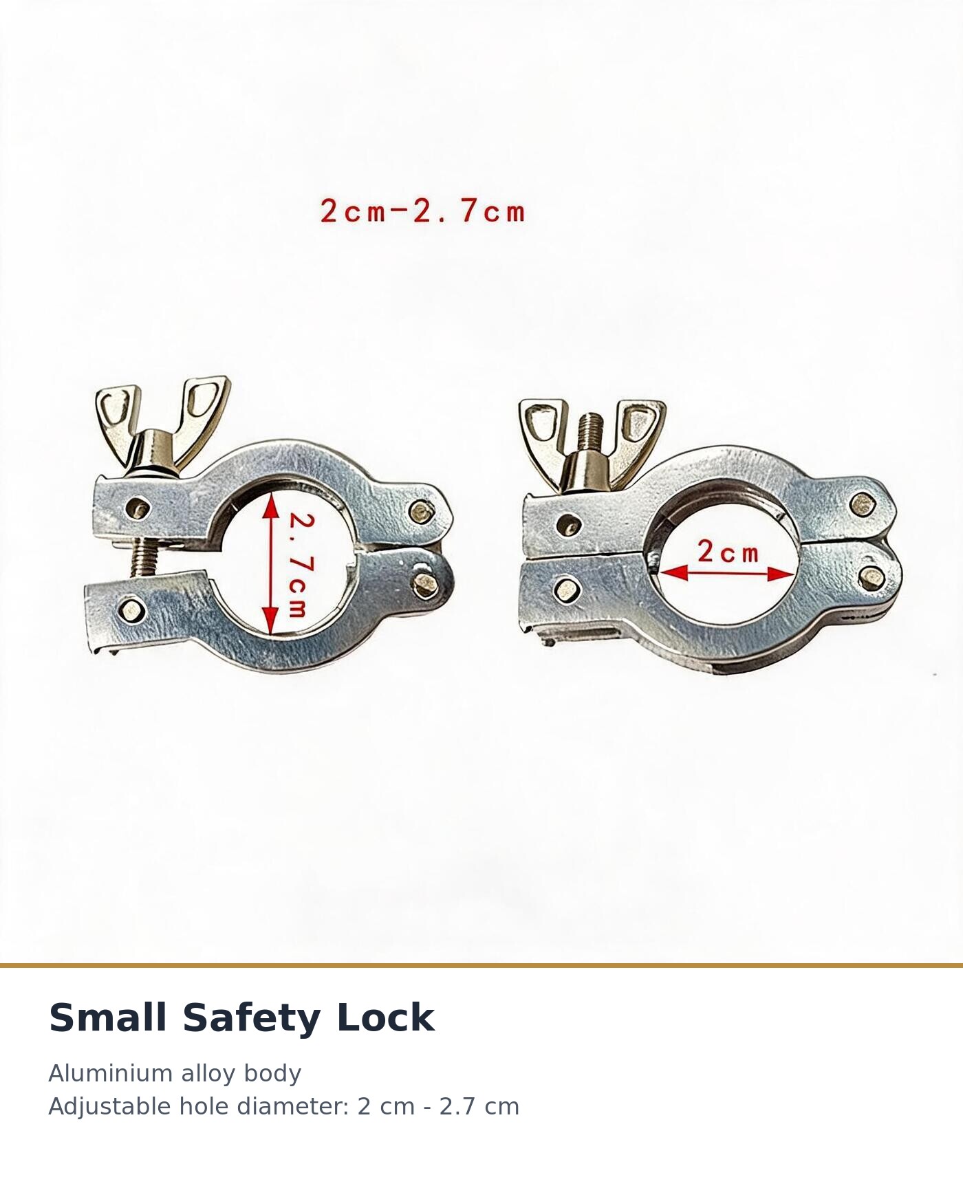 Traditional Hanging Practice Tool - Adjustable Spring and Copper Ring with Aluminium Safety Lock, Hole 2-2.7 cm, Steel Rings 3.8 cm, 13 Options - Image 2
